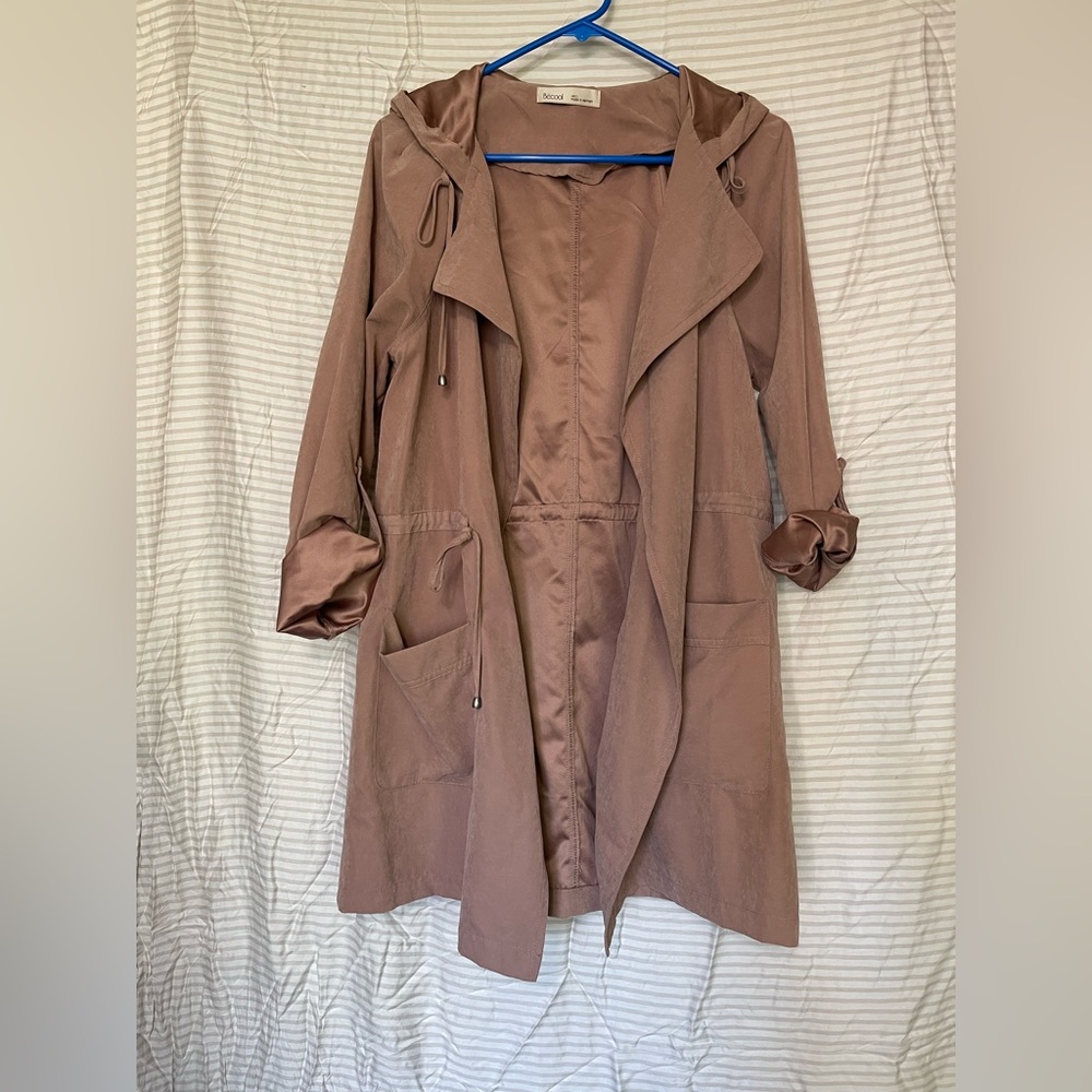 PINK FAUX SUEDE LIGHT JACKET